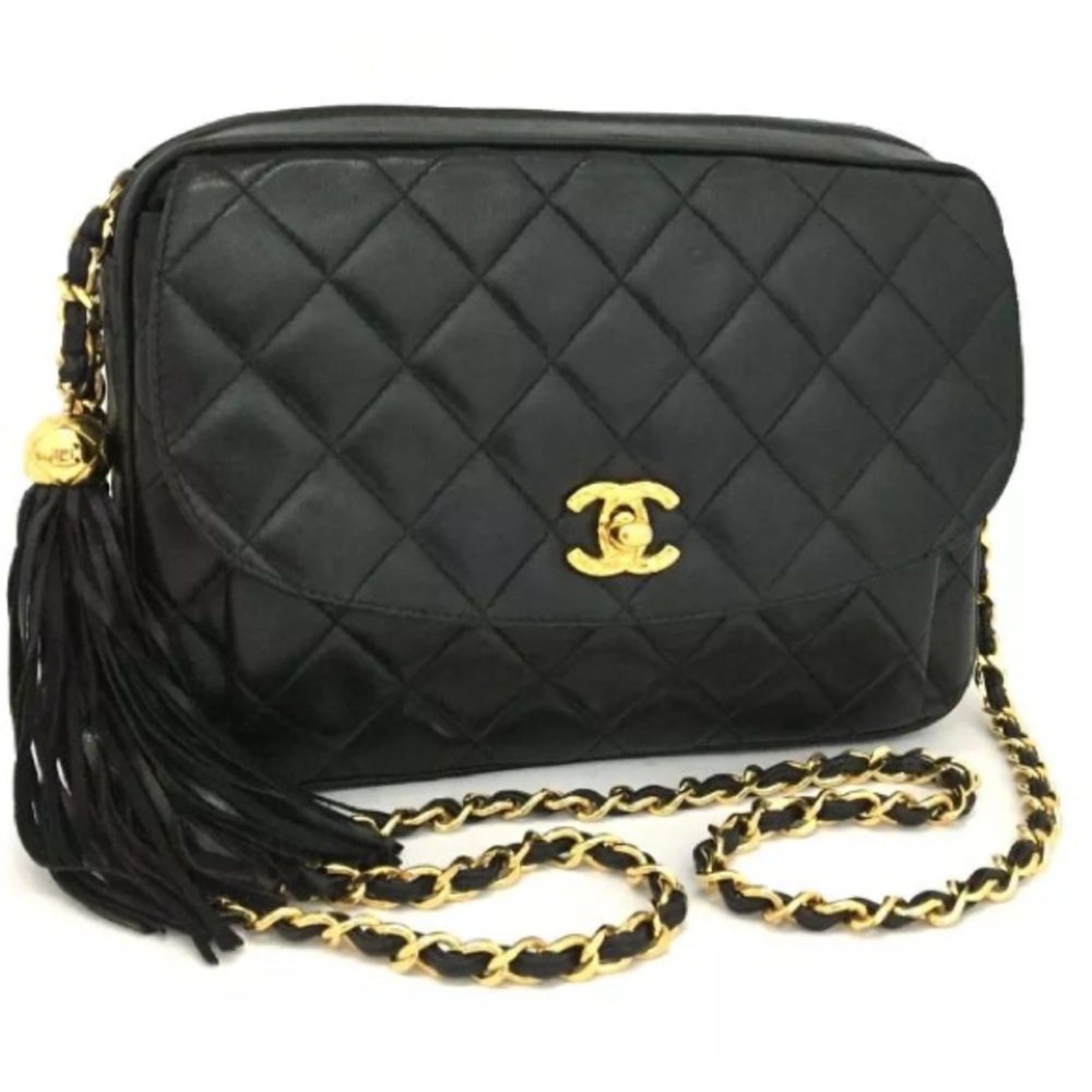 [Chanel] Quilted Matelasse Fringe Lambskin Chain